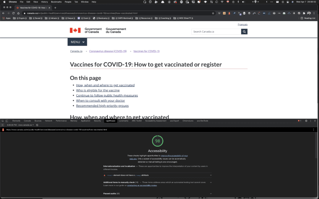 可访问性研究，以加拿大网站寻求疫苗接种服务为例｜三分设