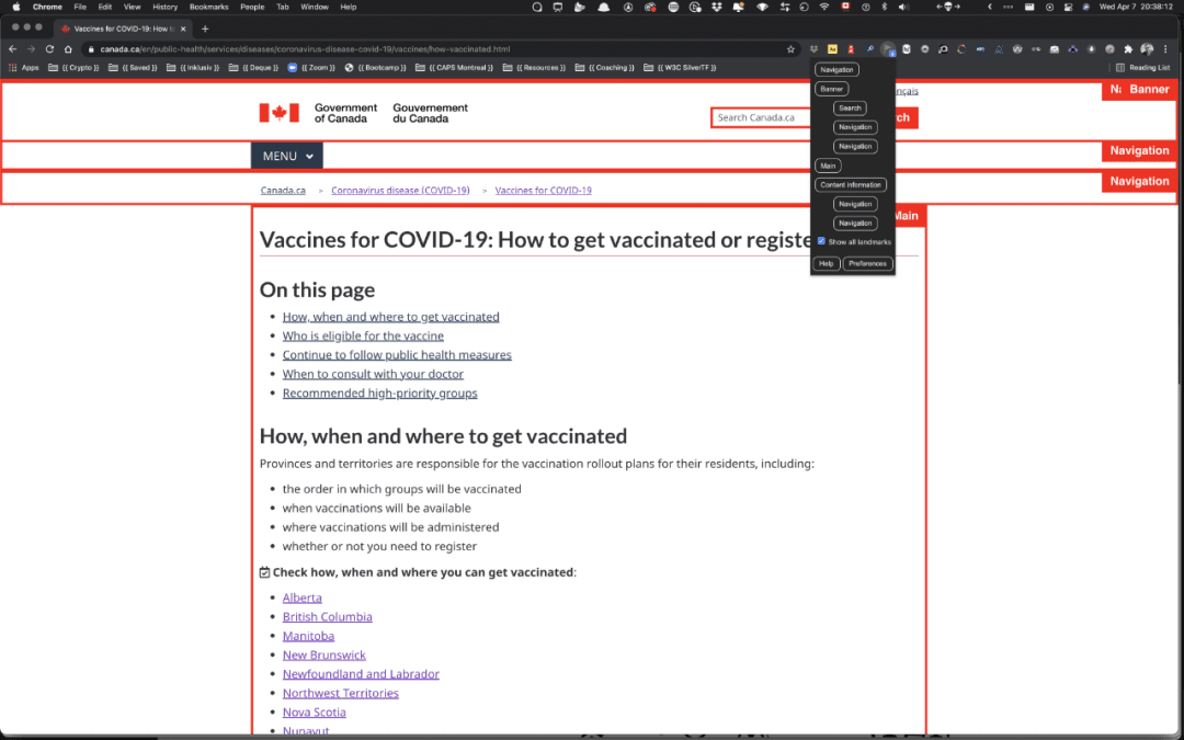 可访问性研究，以加拿大网站寻求疫苗接种服务为例｜三分设