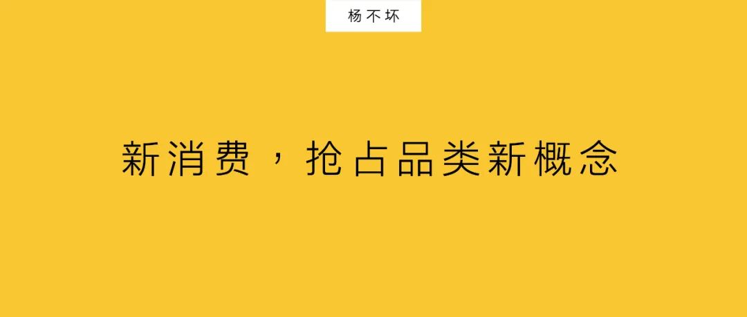 杨不坏：品牌即「概念」，重新命名新消费