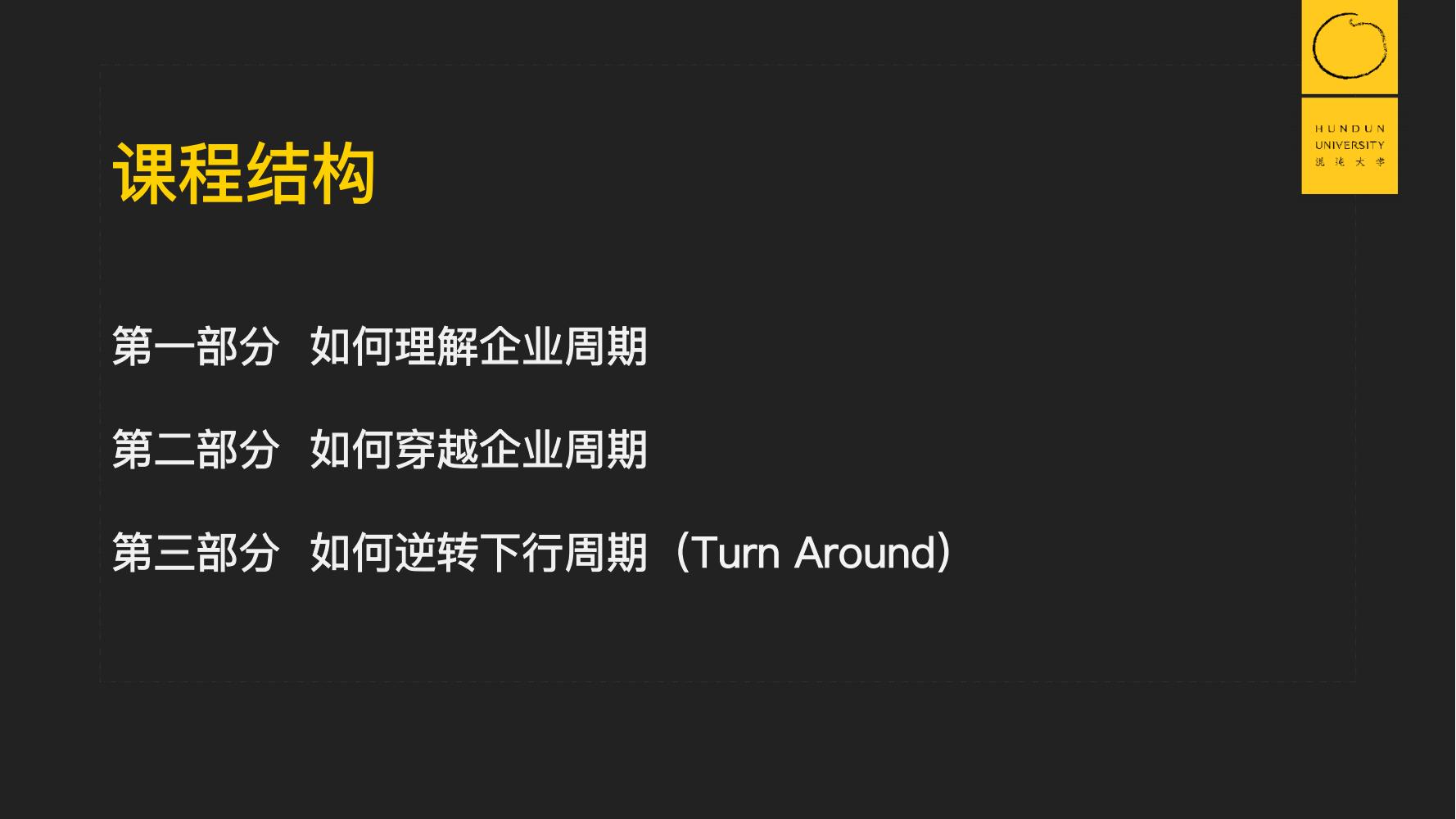 复旦国际董事长郭广昌混沌大学课件：穿越企业周期，重启增长引擎