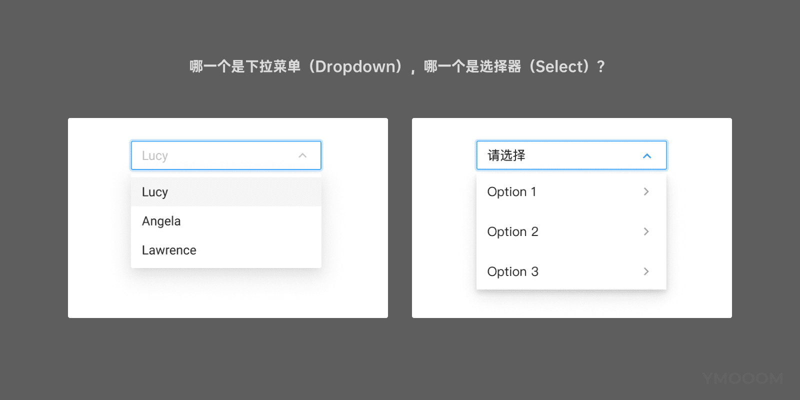 “下拉菜单”和“选择器”的产品设计分析