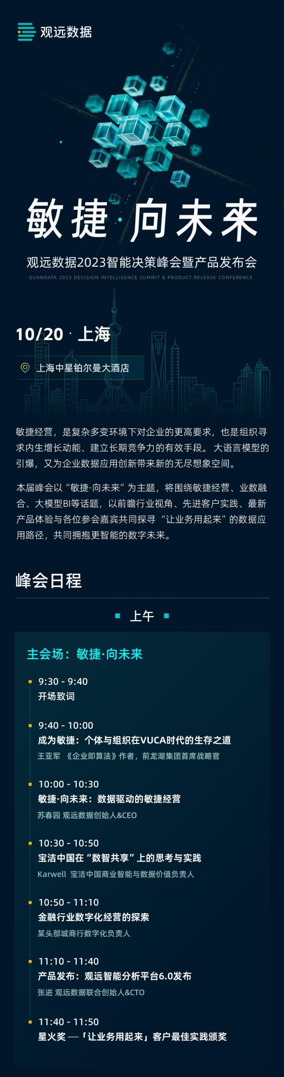 汇聚联合利华等领先企业，观远数据2023智能决策峰会开幕倒计时！