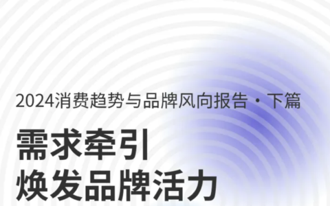 【报告分享】需求牵引-焕发品牌活⼒：2024消费趋势与品牌风向报告（下篇）（附下载）